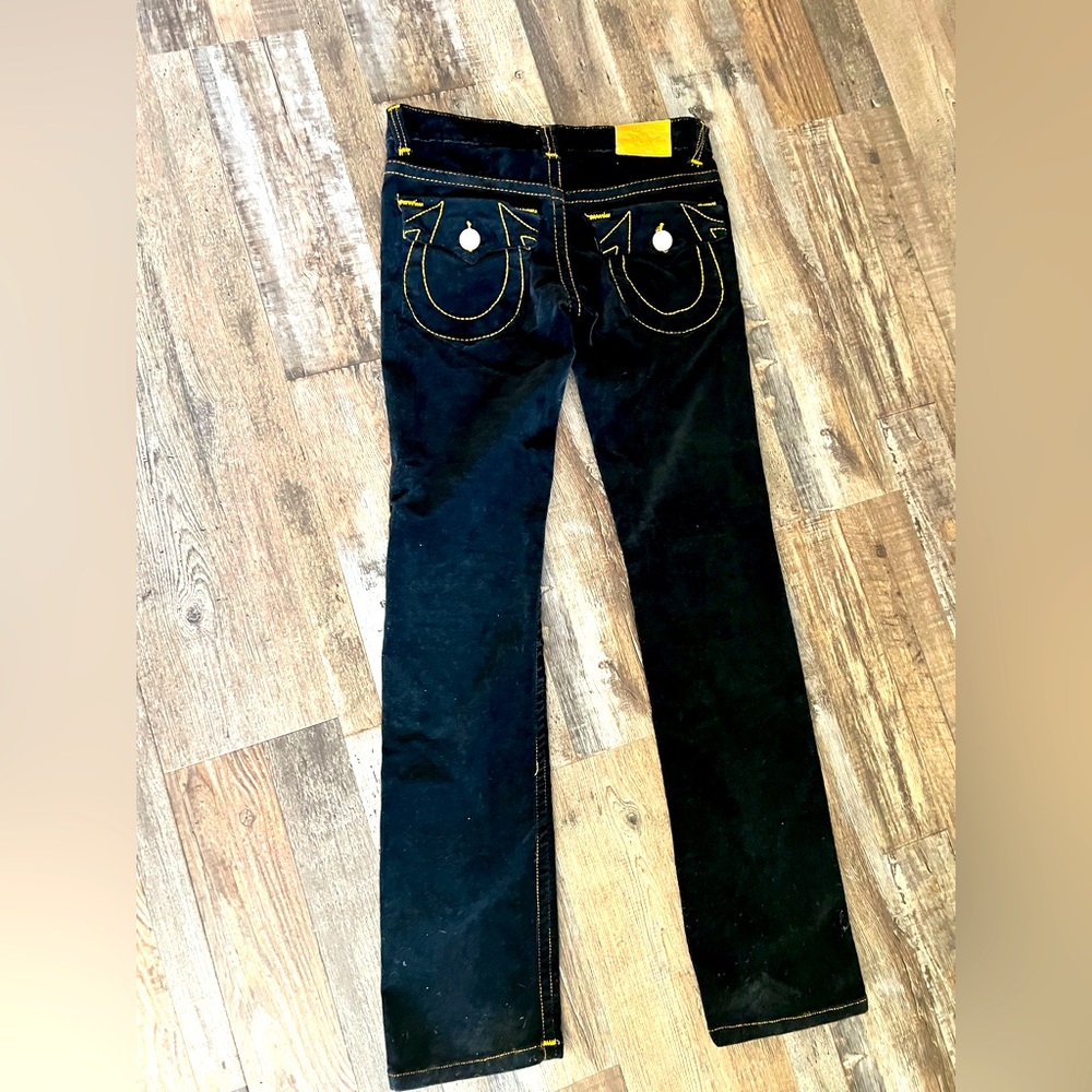 Rare True Religion black corduroy